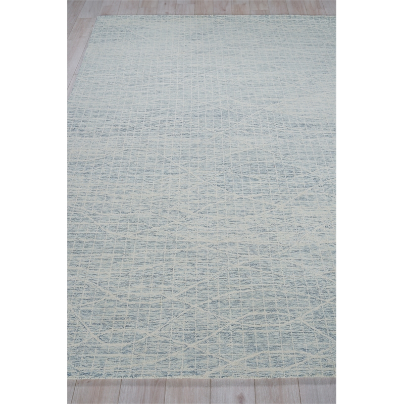 Miami Hand-Tufted New Zealand Wool Silver 10'x14' Area Rug
