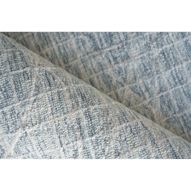 Miami Hand-Tufted New Zealand Wool Silver 10'x14' Area Rug