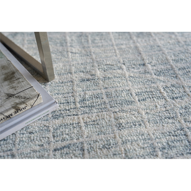 Miami Hand-Tufted New Zealand Wool Silver 12'x15' Area Rug