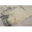 Moderno Hand-Knotted New Zealand Wool Ivory/Black/Silver 6'x9' Area Rug