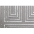 Metro Velvet Hand-Knotted Wool/Viscose Silver 9'x12' Area Rug