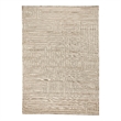 Metro Velvet Hand-Knotted Wool/Viscose Beige 5'x8' Area Rug
