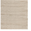 Metro Velvet Hand-Knotted Wool/Viscose Beige 6'x9' Area Rug