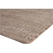 Metro Velvet Hand-Knotted Wool/Viscose Light Beige 8'x10' Area Rug