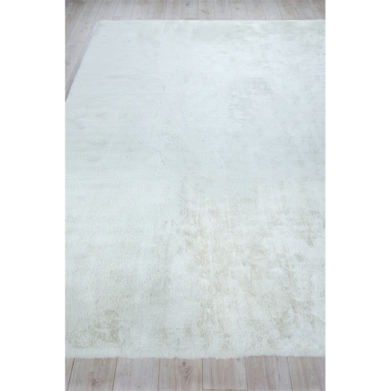 Mink Hand-Tufted Polyacrylic Ivory 12'x15' Area Rug