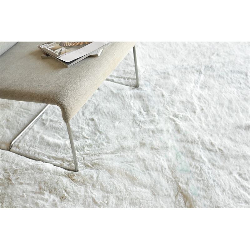 Mink Hand-Tufted Polyacrylic Ivory 12'x15' Area Rug