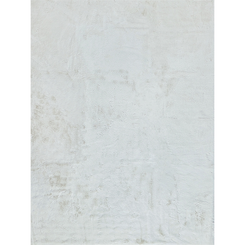 Mink Hand-Tufted Polyacrylic Ivory 9'x12' Area Rug
