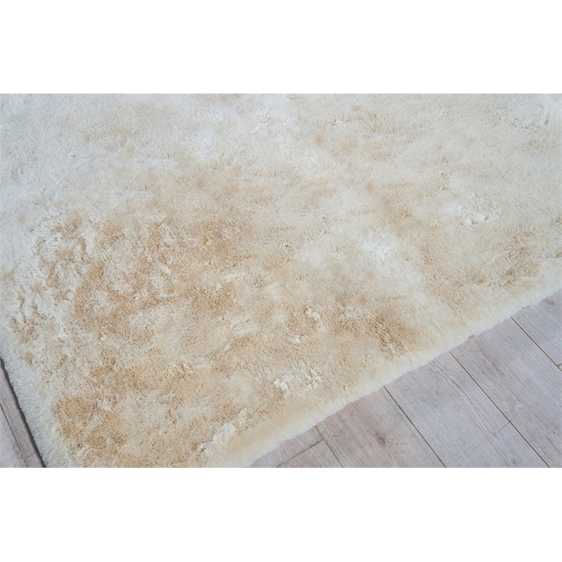Mink Hand-Tufted Polyacrylic Beige 2'x3' Area Rug