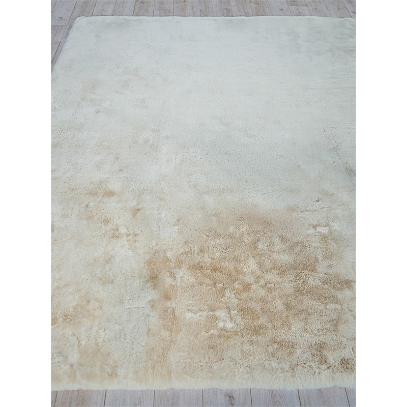 Mink Hand-Tufted Polyacrylic Beige 2'x3' Area Rug