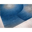 Mitomo Hand-Tufted Wool/Bamboo Silk Gray/Blue 10'x14' Area Rug
