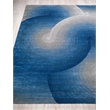 Mitomo Hand-Tufted Wool/Bamboo Silk Gray/Blue 10'x14' Area Rug