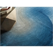 Mitomo Hand-Tufted Wool/Bamboo Silk Gray/Blue 10'x14' Area Rug