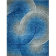 Mitomo Hand-Tufted Wool/Bamboo Silk Gray/Blue 10'x14' Area Rug