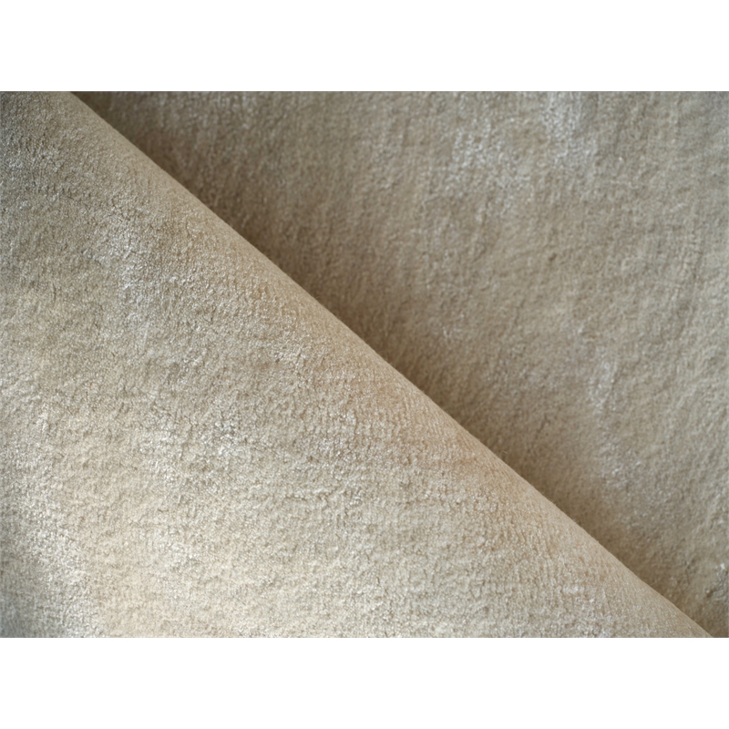 Mitomo Hand-Tufted Wool/Bamboo Silk Pearl 12'x15' Area Rug