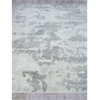Mineral Handloomed Wool/Bamboo Silk Silver/Gray 12'x15' Area Rug