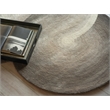 Mitomo Hand-Tufted Wool/Bamboo Silk Charcoal/Ivory 5'x7' Shape Area Rug