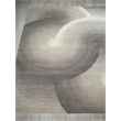 Mitomo Hand-Tufted Wool/Bamboo Silk Charcoal/Ivory 6'x9' Area Rug