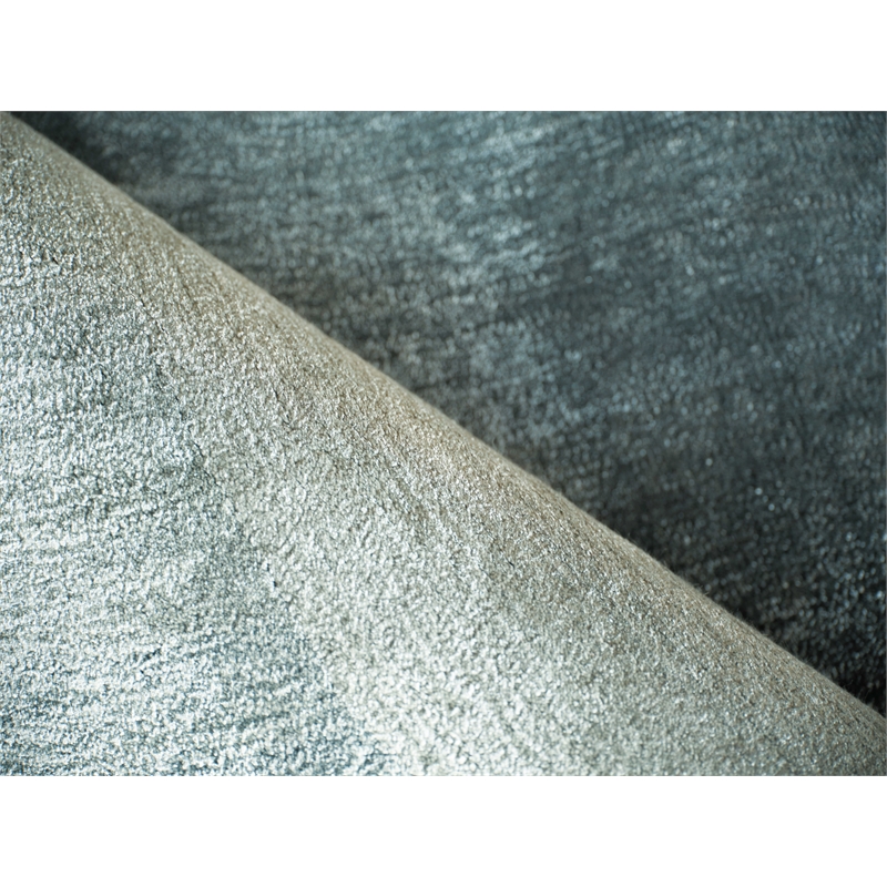 Mitomo Hand-Tufted Wool/Bamboo Silk Sea Green 9'x12' Area Rug