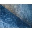 Mitomo Hand-Tufted Wool/Bamboo Silk Navy/Gray 4'x6' Area Rug