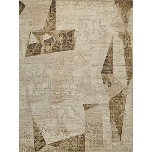 Moderno Hand-Knotted New Zealand Wool Beige/Taupe/Brown 14'x18' Area Rug
