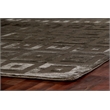 Metro Velvet Hand-Knotted Wool/Viscose Khaki 10'x14' Area Rug