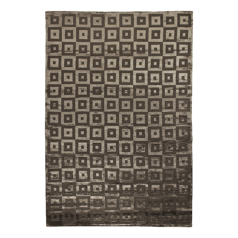 Metro Velvet Hand-Knotted Wool/Viscose Khaki 10'x14' Area Rug