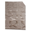 Metro Velvet Hand-Knotted Wool/Viscose Light Beige 5'x7' Area Rug