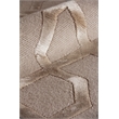 Metro Velvet Hand-Knotted Wool/Viscose Light Beige 5'x7' Area Rug