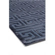 Metro Velvet Hand-Knotted Wool/Viscose Blue 9'x12' Area Rug
