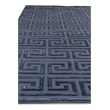 Metro Velvet Hand-Knotted Wool/Viscose Blue 9'x12' Area Rug
