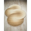 Mitomo Hand-Tufted Wool/Bamboo Silk Light Beige/Ivory 5'x7' Shape Area Rug