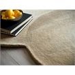 Mitomo Hand-Tufted Wool/Bamboo Silk Light Beige/Ivory 5'x7' Shape Area Rug
