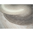 Mitomo Hand-Tufted Wool/Bamboo Silk Charcoal/Ivory 5'x7' Shape Area Rug