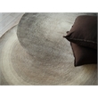Mitomo Hand-Tufted Wool/Bamboo Silk Charcoal/Ivory 5'x7' Shape Area Rug