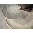 Mitomo Hand-Tufted Wool/Bamboo Silk Charcoal/Ivory 5'x7' Shape Area Rug