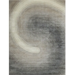 Mitomo Hand-Tufted Wool/Bamboo Silk Charcoal/Ivory 9'x12' Area Rug
