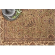 Moghul Hand-Knotted New Zealand Wool Light Green/Gold 9'x10' Area Rug