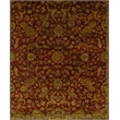 Moghul Hand-Knotted New Zealand Wool Red/Gold 5'6