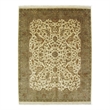 Moghul Hand-Knotted New Zealand Wool Gold/Green 14'x18' Area Rug