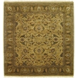 Moghul Hand-Knotted New Zealand Wool Maize/Gold 9'x10' Area Rug