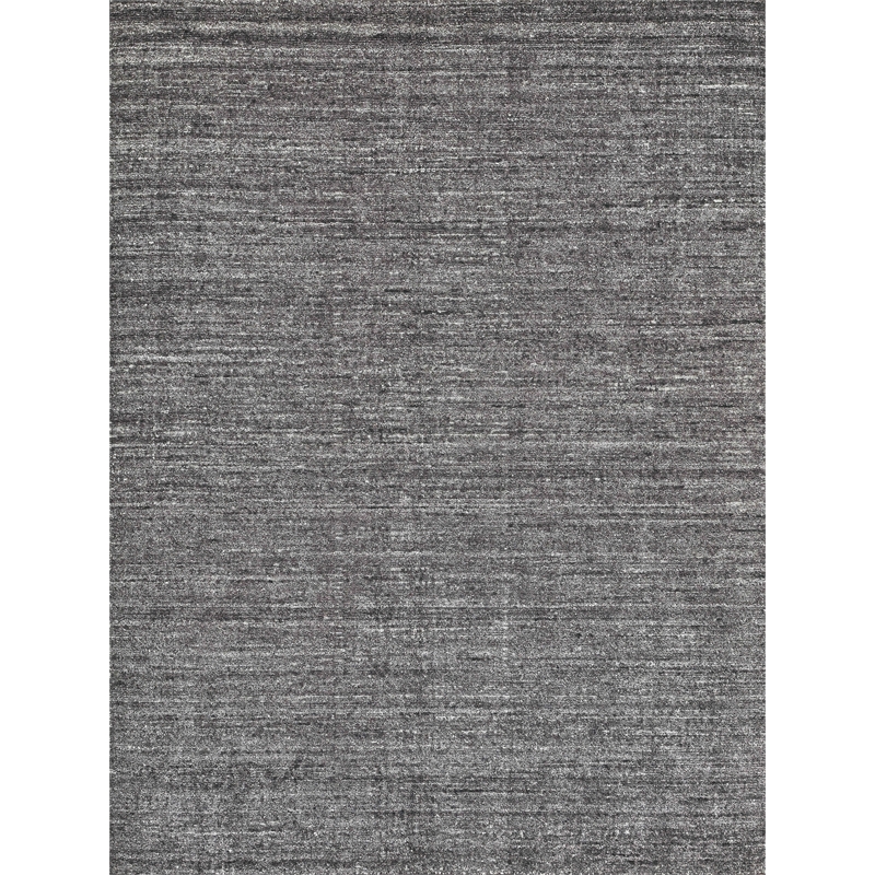Montero Handloomed Wool/Pet Yarn Black/Ivory 2'x3' Area Rug