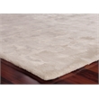 Mohair Handloomed Bamboo Silk/Wool Ivory 6'x9' Area Rug