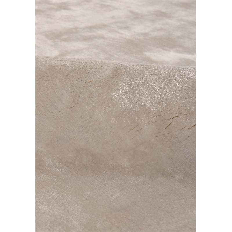 Mohair Handloomed Bamboo Silk/Wool Ivory 6'x9' Area Rug