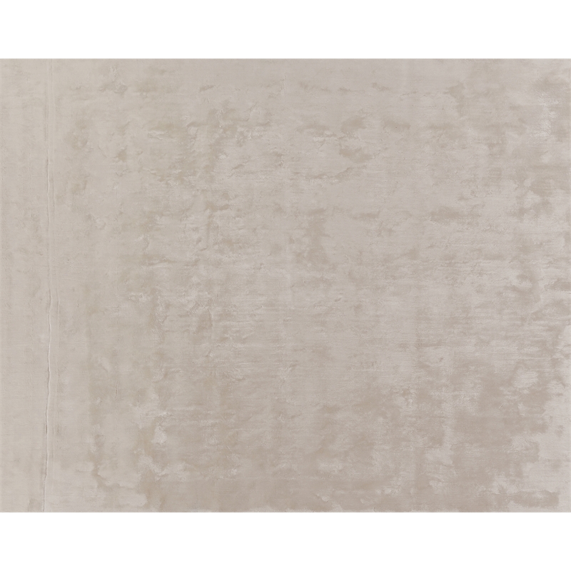 Mohair Handloomed Bamboo Silk/Wool Ivory 6'x9' Area Rug