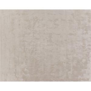 Mohair Handloomed Bamboo Silk/Wool Ivory 6'x9' Area Rug