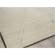 Mojave Hand-Knotted New Zealand Wool Ivory/Espresso 12'x15' Area Rug