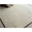 Mojave Hand-Knotted New Zealand Wool Ivory/Espresso 6'x9' Area Rug