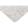 Mosaic Leather Hand-Tufted Leather Hide Ivory 9'6