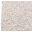Mosaic Leather Hand-Tufted Leather Hide Ivory 9'6