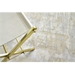Murano Handloomed Wool/Bamboo Silk Beige 6'x9' Area Rug